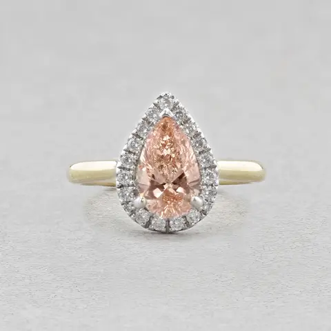 18ct Yellow Gold 1.08ct Lab Diamond Ring