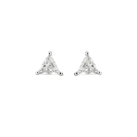 18ct White Gold Diamond Earrings