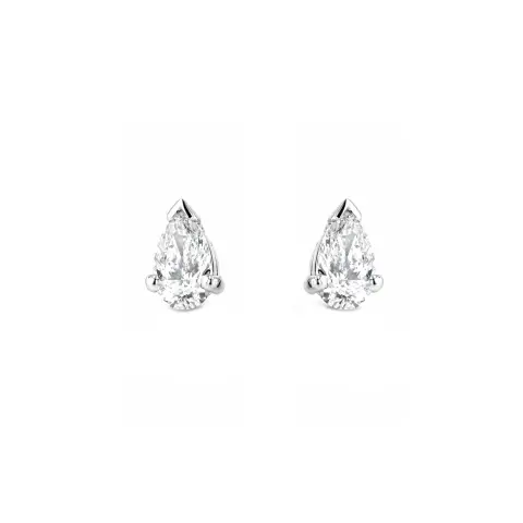 18ct White Gold Diamond Earrings
