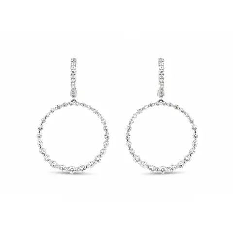 18ct White Gold Diamond Earrings