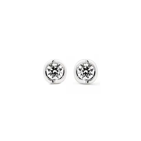 18ct White Gold Diamond Earrings