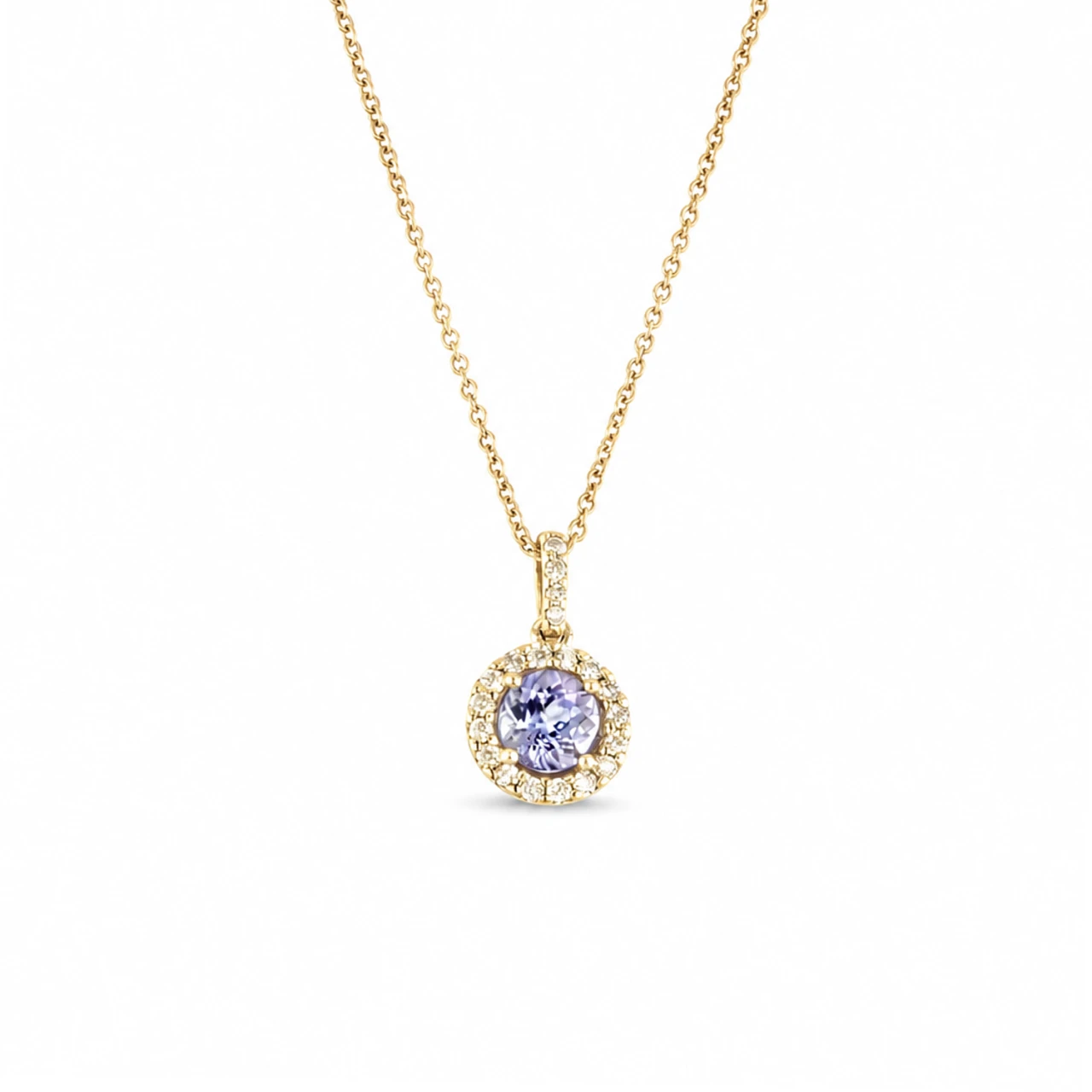 9ct Yellow Gold Tanzanite Pendant