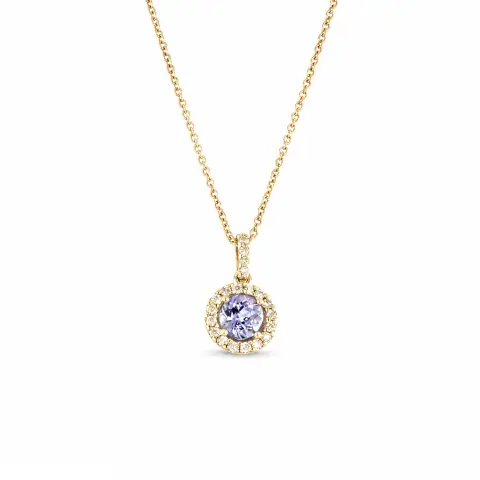 9ct Yellow Gold Tanzanite Pendant
