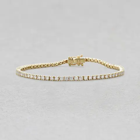 18yg Diamond Tennis Bracelet 3.04ct 