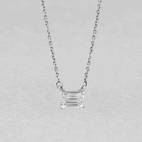 18ct White Gold 1.03ct Lab Grown Diamond Necklace