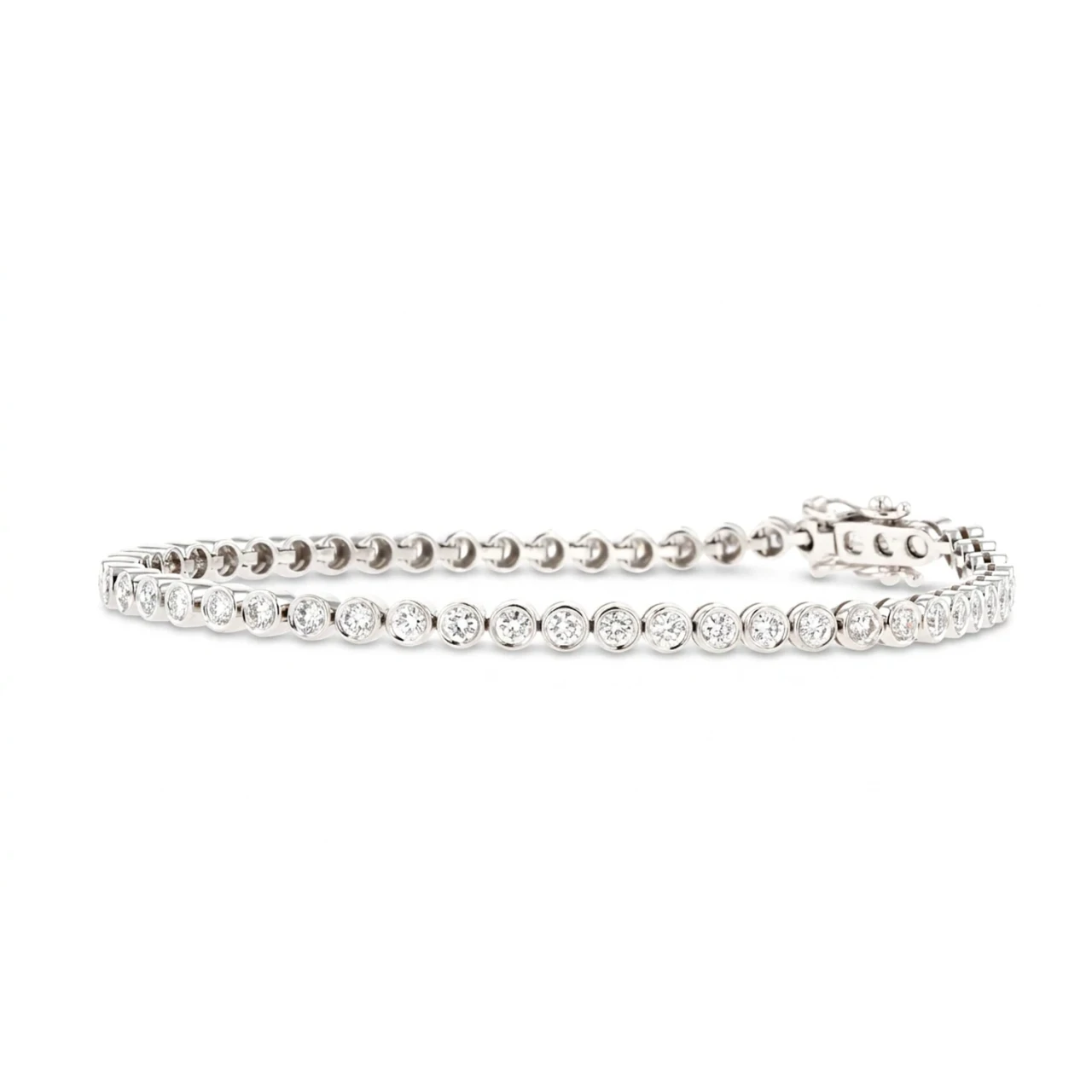 18ct White Gold 3.00ct Lab Grown Diamond Bracelet