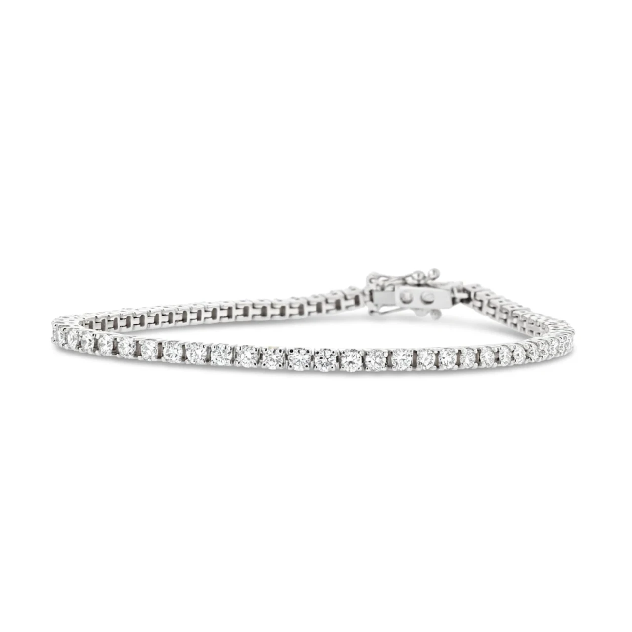 18ct White Gold 3.02ct Lab Grown Diamond Bracelet
