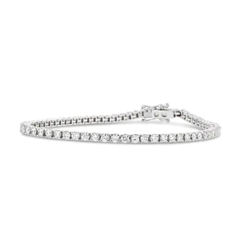 18ct White Gold 3.02ct Lab Grown Diamond Bracelet