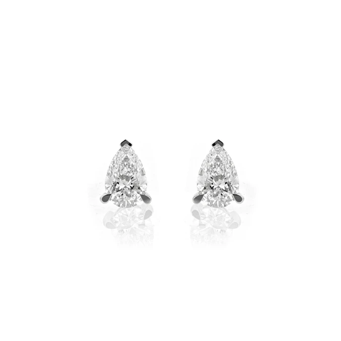 18ct White Gold 2.05cts Lab Grown Diamond Earrings.