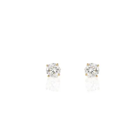 18ct Yellow Gold 1.00cts Lab Grown Diamond Earrings