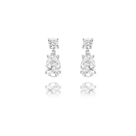 18ct White Gold 3.64ct Lab Grown Diamond Earrings