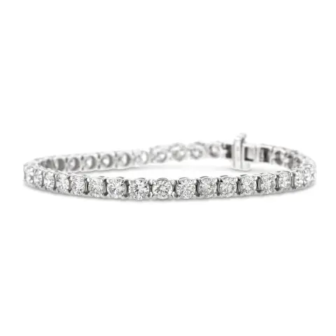 18ct White Gold 10ct Lab Grown Diamond Bracelet