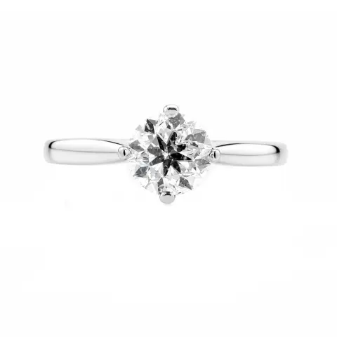 Platinum 1.20ct Round Brilliant diamond ring.