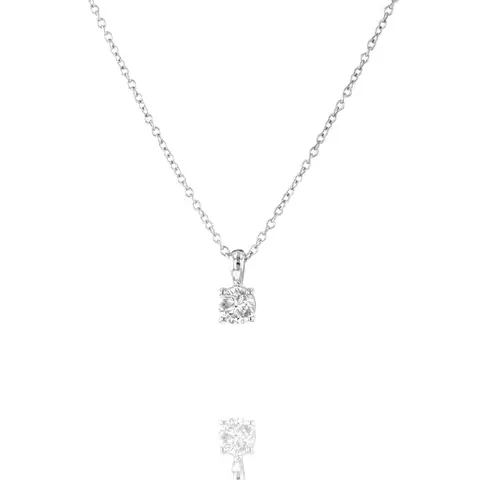 9ct White Gold Lab Grown 0.30ct Diamond Pendant