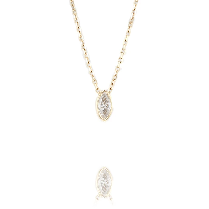 9ct Yellow gold 0.25ct Lab Grown Diamond Pendant