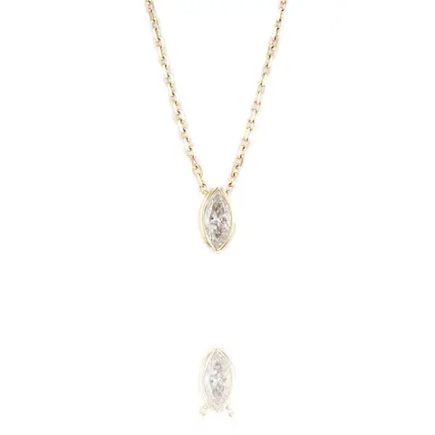 9ct Yellow gold 0.25ct Lab Grown Diamond Pendant