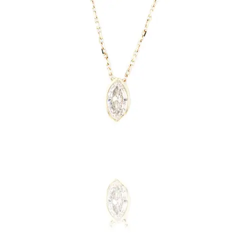 9ct Yellow gold 0.42ct Lab Grown Diamond Pendant. 