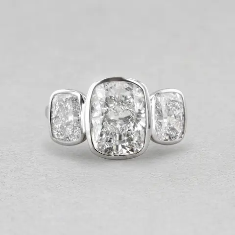 Plat Diamond Ring 4.95ct 