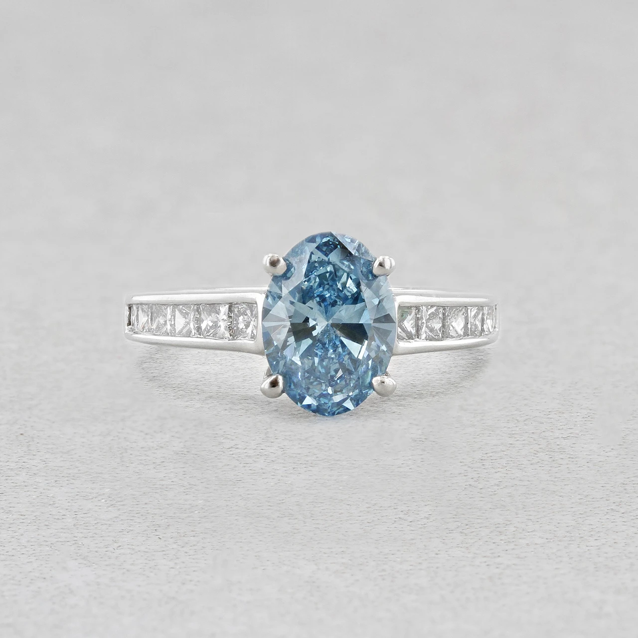 Platinum 2.03ct Lab Diamond Ring