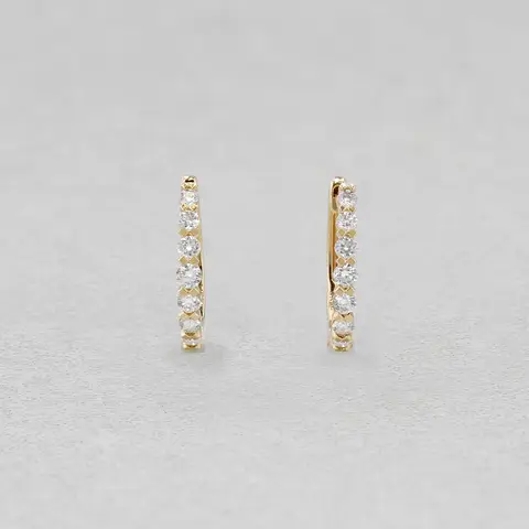 14yg diamond earrings 0.26ct 