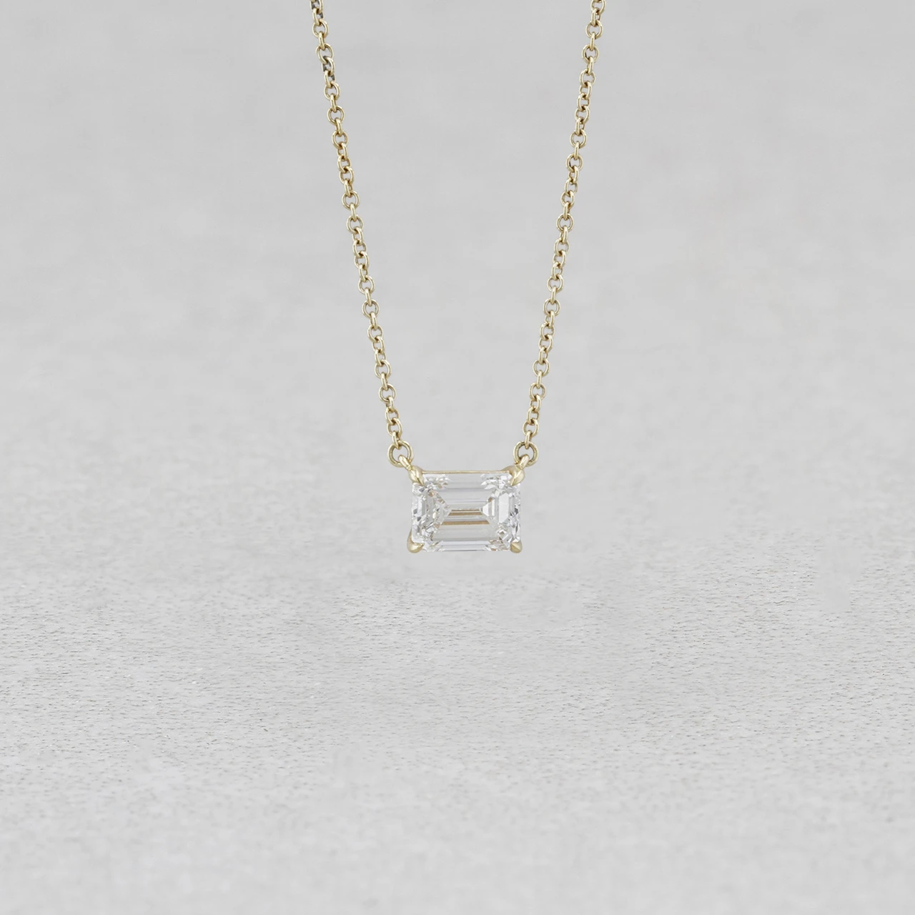 18ct Yellow Gold 1.59ct Lab Grown Diamond Pendant