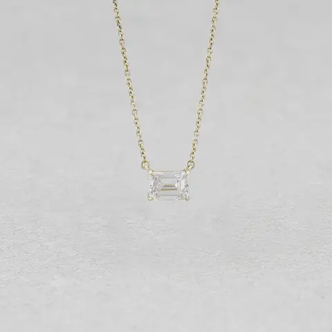 18ct Yellow Gold 1.59ct Lab Grown Diamond Pendant