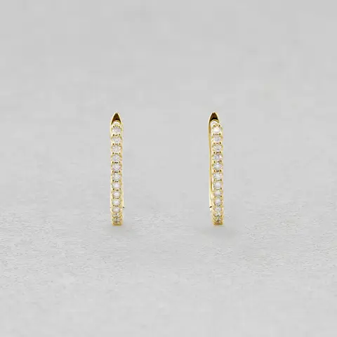 18yg diamond earrings 0.13ct 