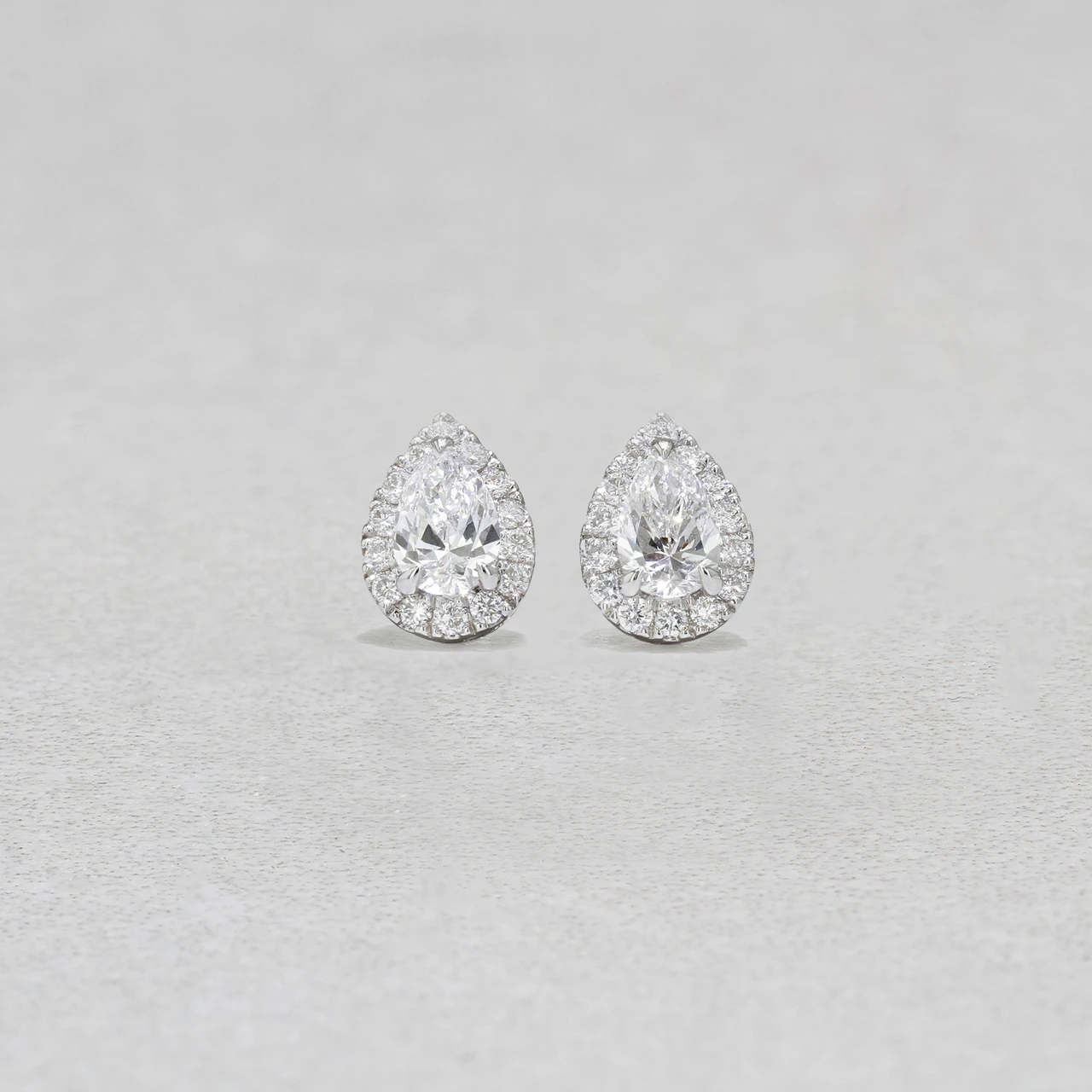 18wg Lab Diamond Earrings