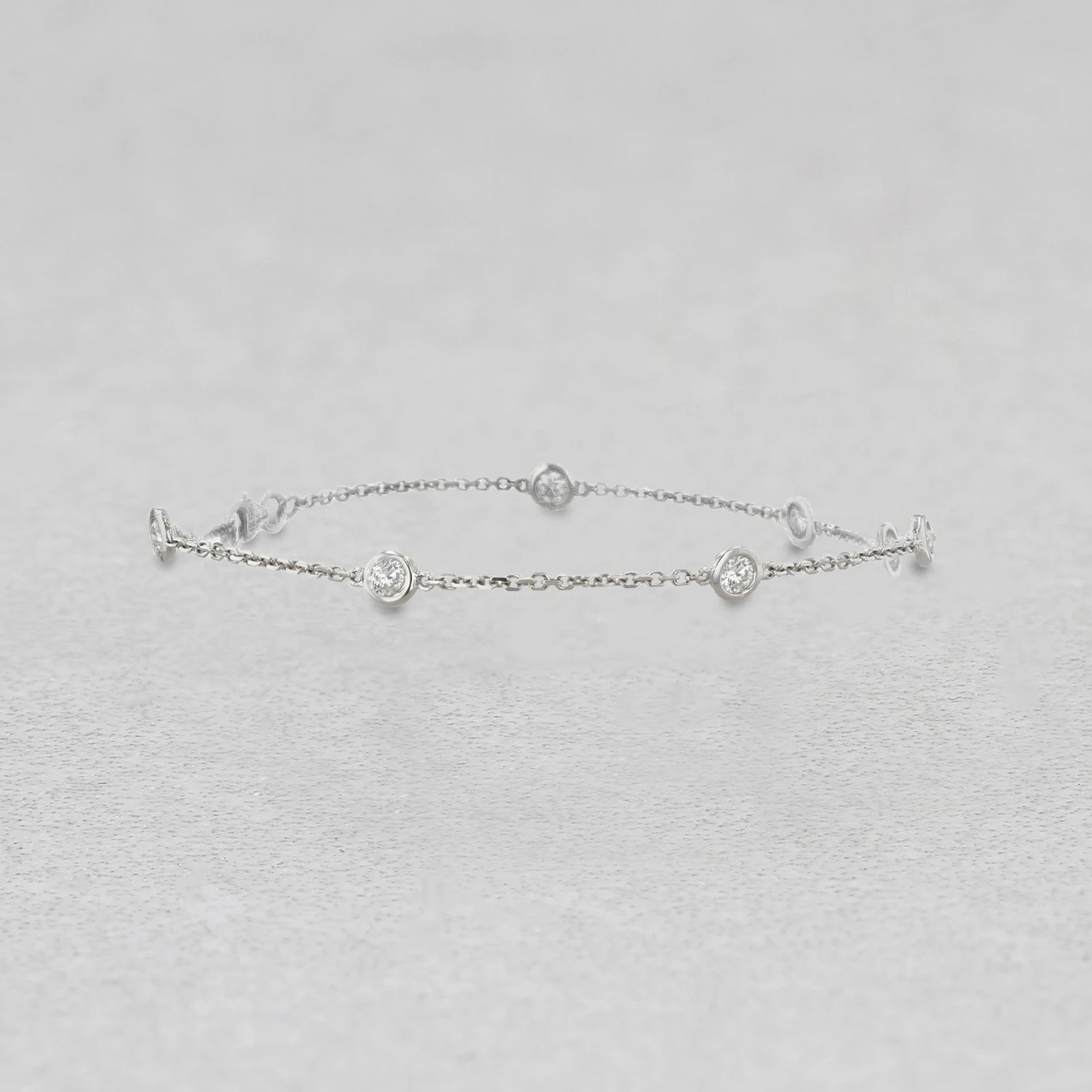  14wg 0.41ct Diamond Bracelet